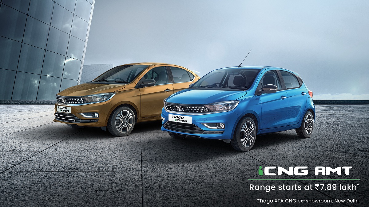 Tata Motors launches India’s first AMT CNG Cars, the Tiago and Tigor iCNG AMT