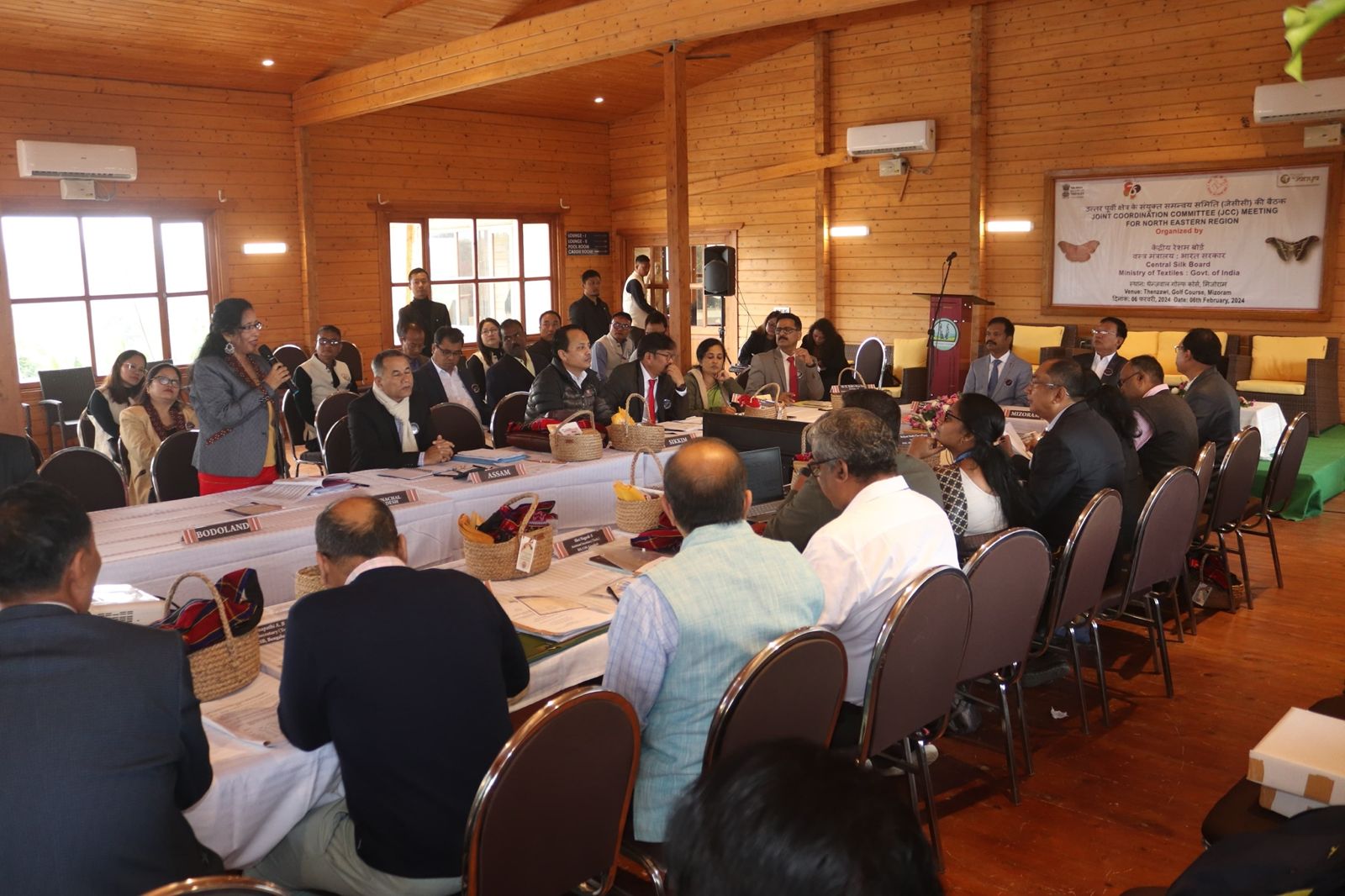 Sericulture officials of N.E States held an important meeting in Thenzawl