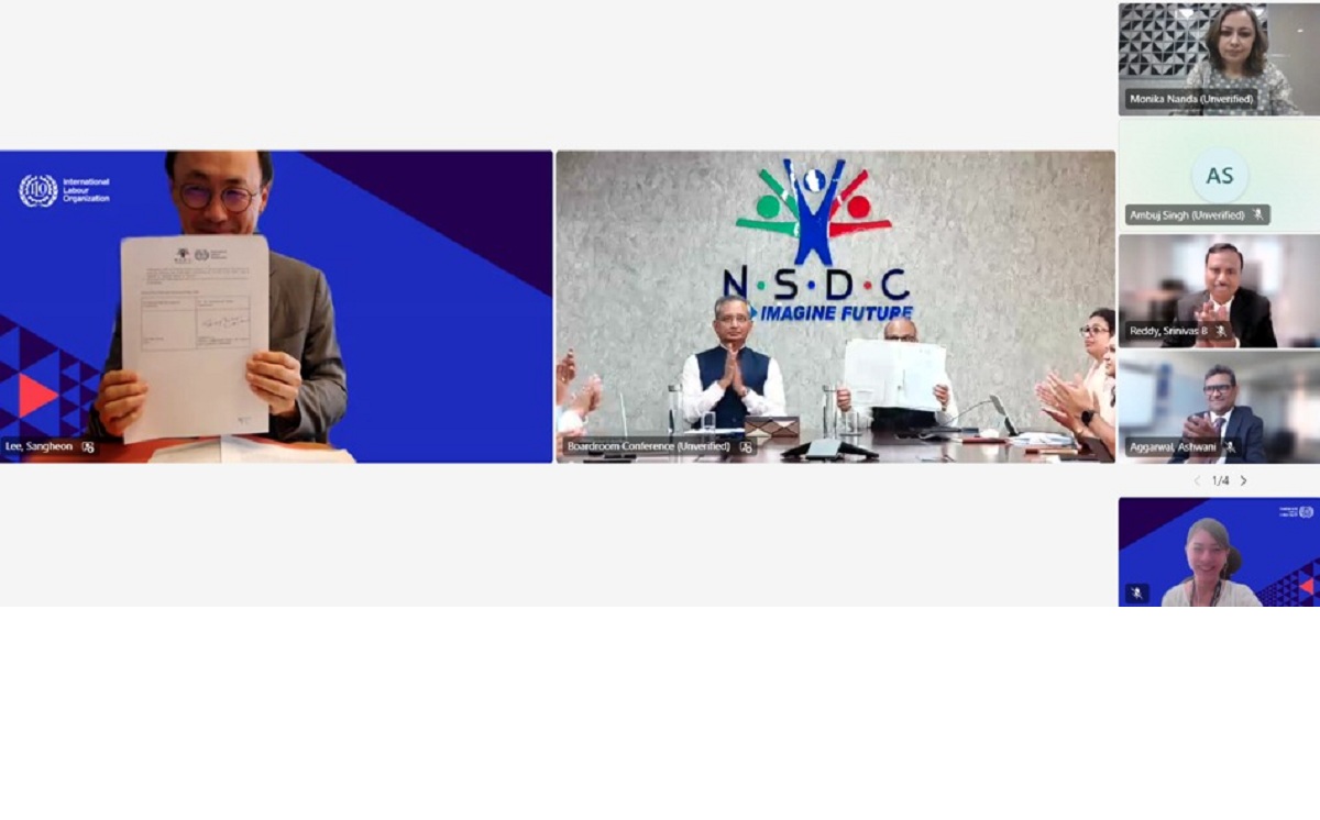 NSDC and ILO formed a strategic partnership to improve Skill Development and Lifelong Learning