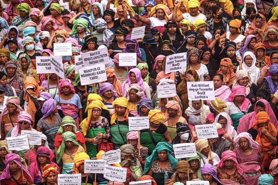 Manipur: Public rally held in Kangpokpi demanding separate Union Territory