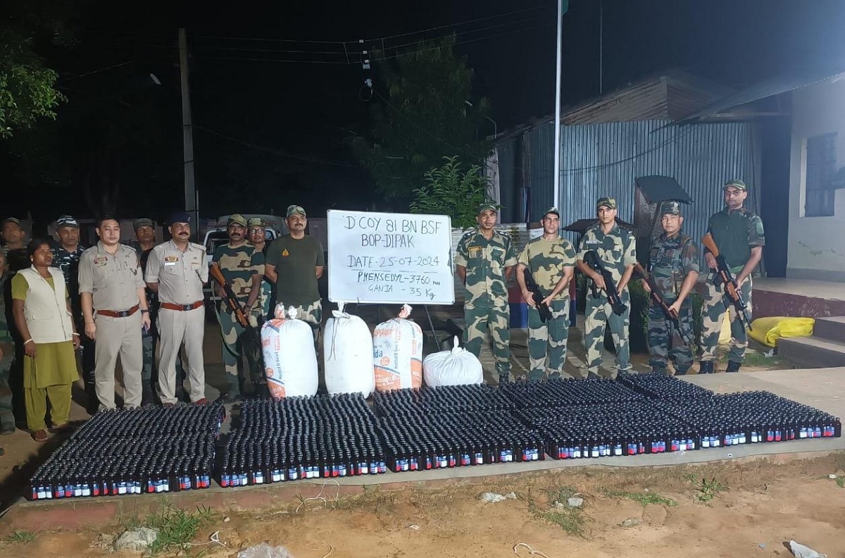 Major drug bust in Barnarayanpur village by BSF and Police