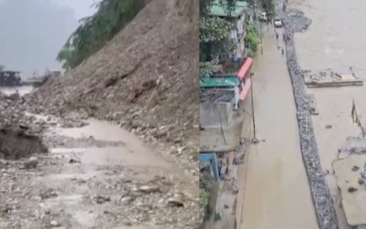 Heavy rains disrupt traffic on NH-10 in Sikkim and Darjeeling, restrictions imposed