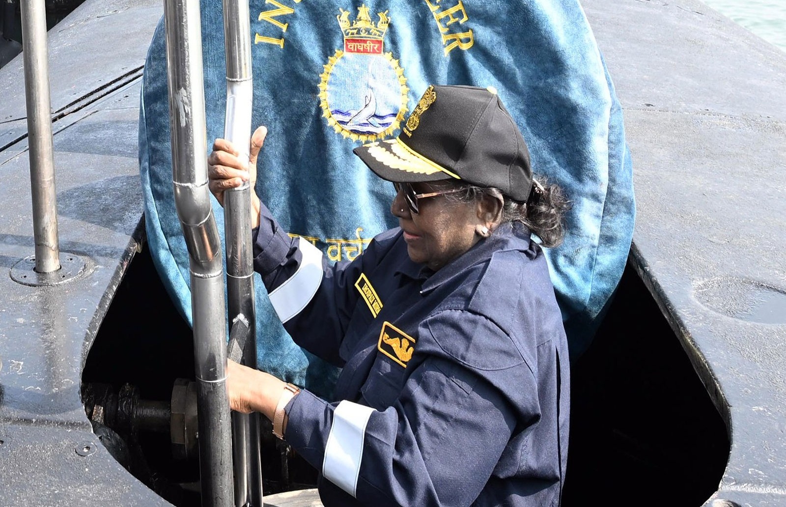 President Murmu undertakes dive sortie aboard Navy’s Indigenous Submarine