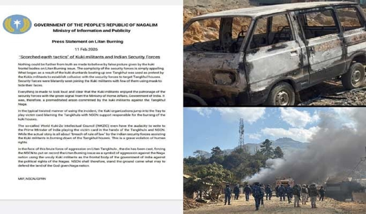 NSCN (I-M) Alleges “Scorched-Earth Tactics” in Litan Burning Incident